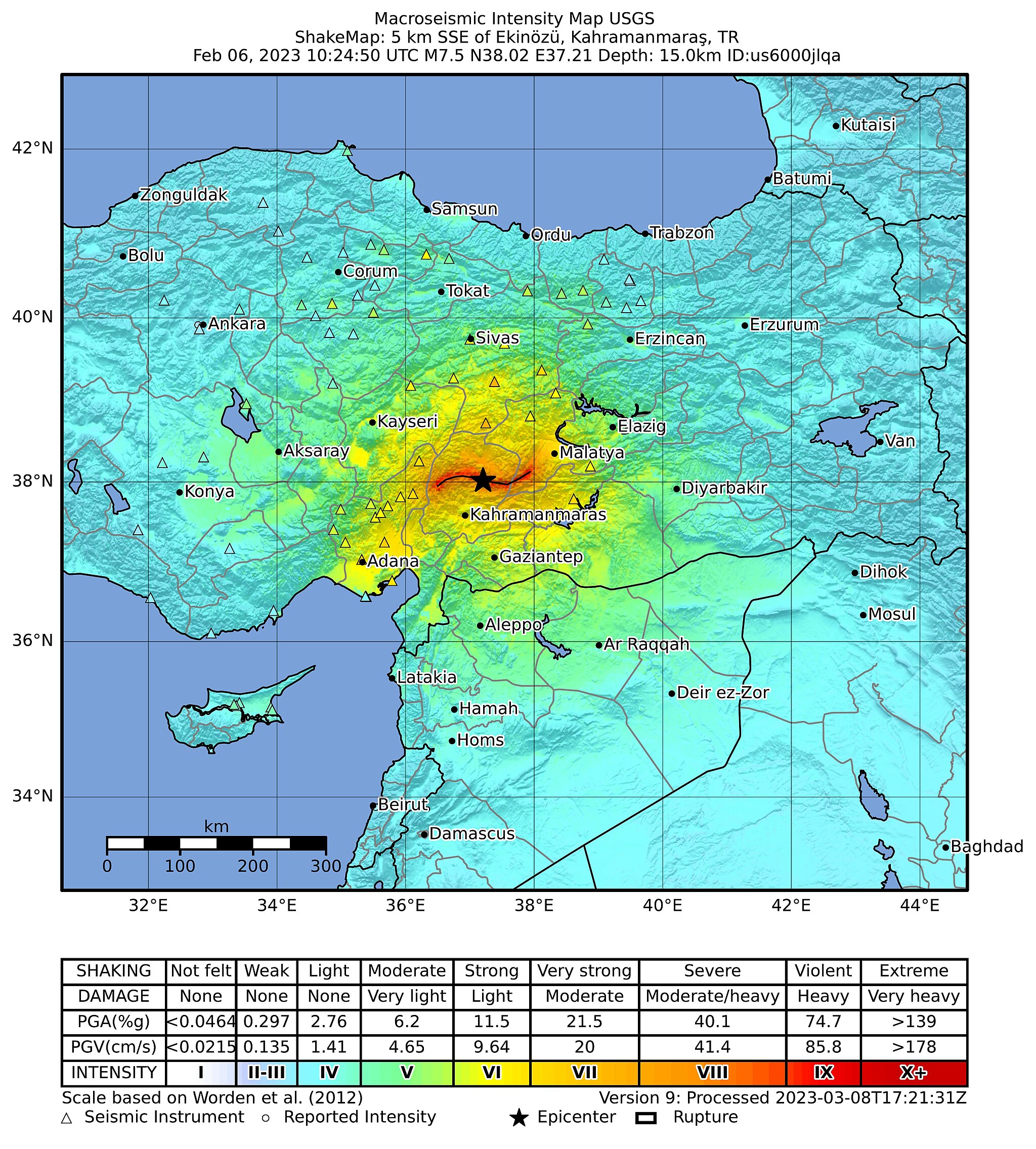 Землетрясение в Кахраманмараше