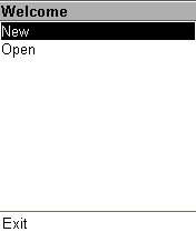 Главное меню программы