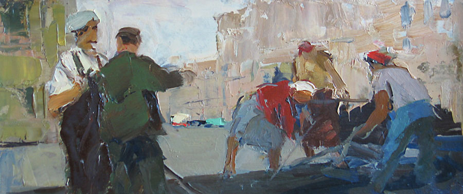 Ненартович А. Дорожные работы. 1956