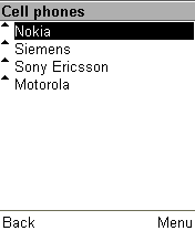 Список товаров, добавленных в группу