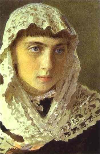 И. Н. Крамской. Портрет Сони Крамской после болезни (с обстриженными волосами)