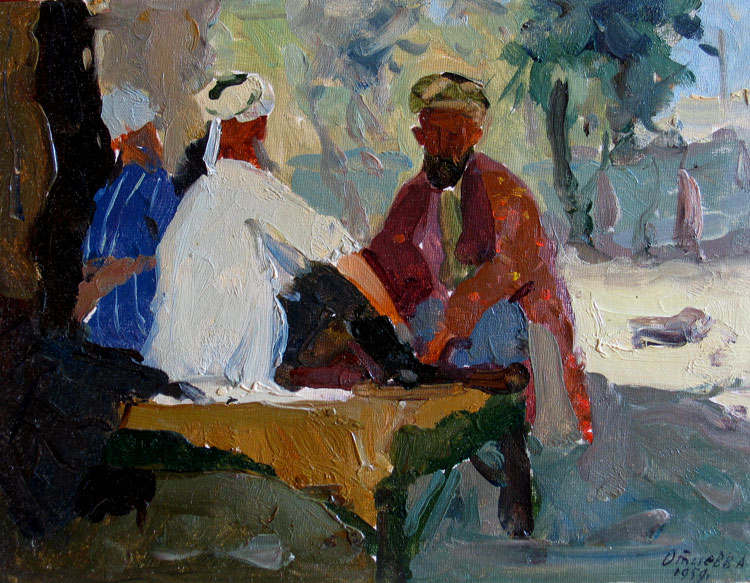 Отиев В. Самарканд. Чайхана. 1959