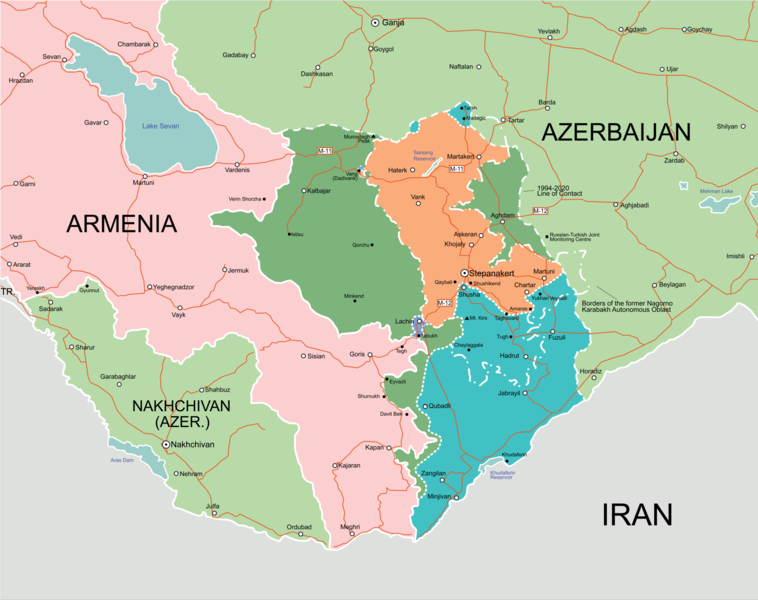 2020 Nagorno-Karabakh war map.png