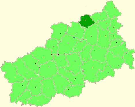 Лесной муниципальный округ на карте