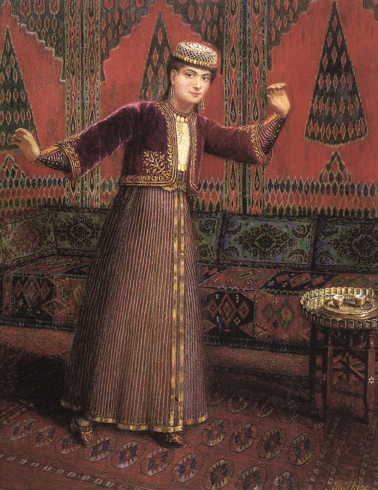 Караимская танцовщица. 1939. Холст, масло, 95,5×75,5. Литовский национальный музей