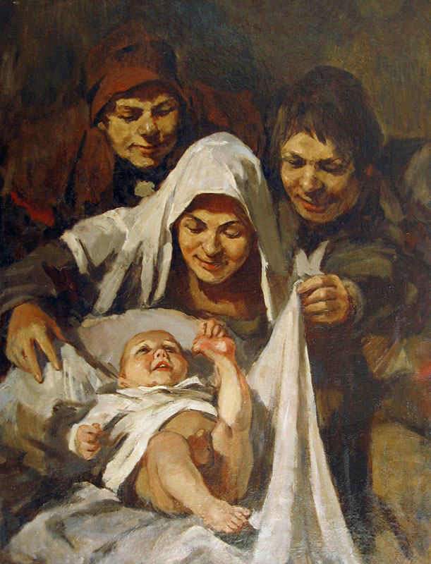 Л. Русов. Рождение Тиля. 1956