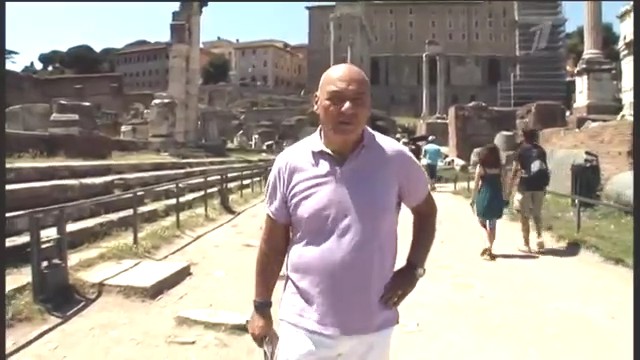06. Третья серия. ... и на раскопанном древнеримском форуме о биологической преемственности древних римлян и итальянцев.