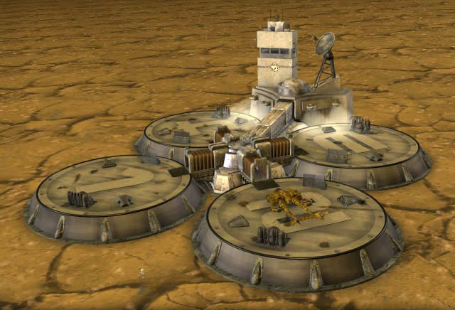 Концепт-арт площадки ГСБ с 5 посадочными местами