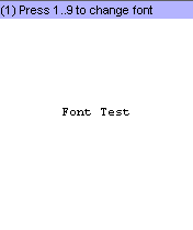 Выбор размера шрифта.