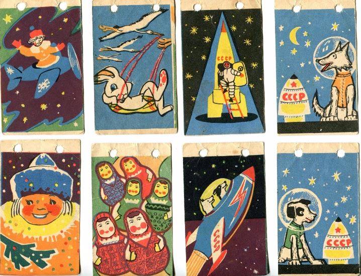 Примеры новогодних флажков