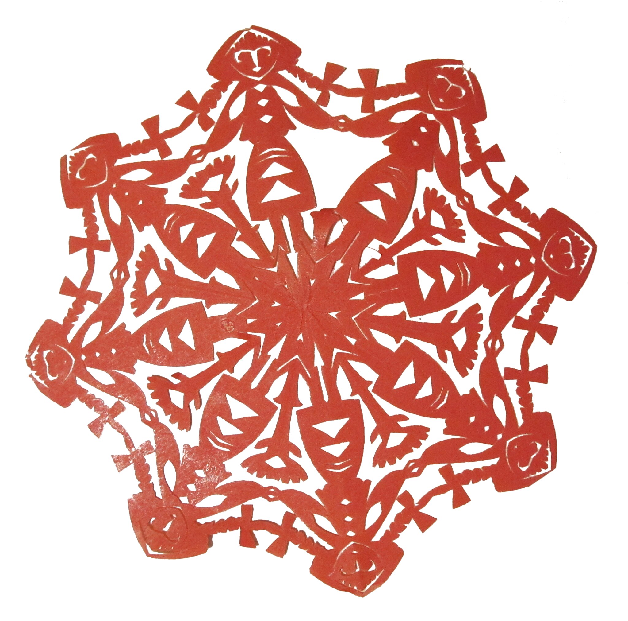 Техника трафарета («Хоровод», Анатолий Ворона)