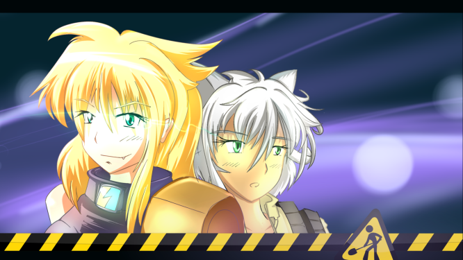 Экскаватор-тян и Катерпиллер-тян: ремонтные работы