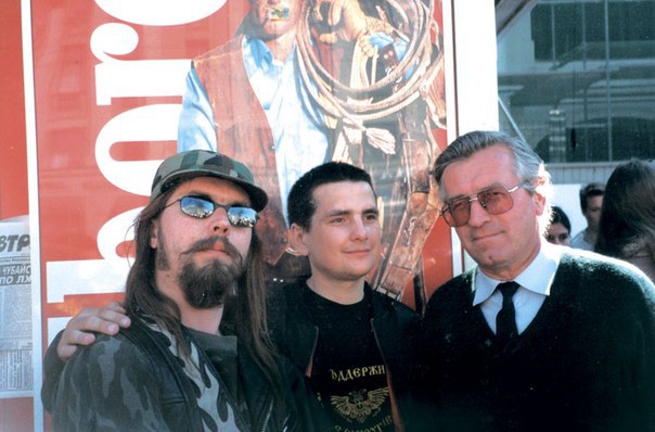 Сергей «Паук» Троицкий и Марычев на митинге