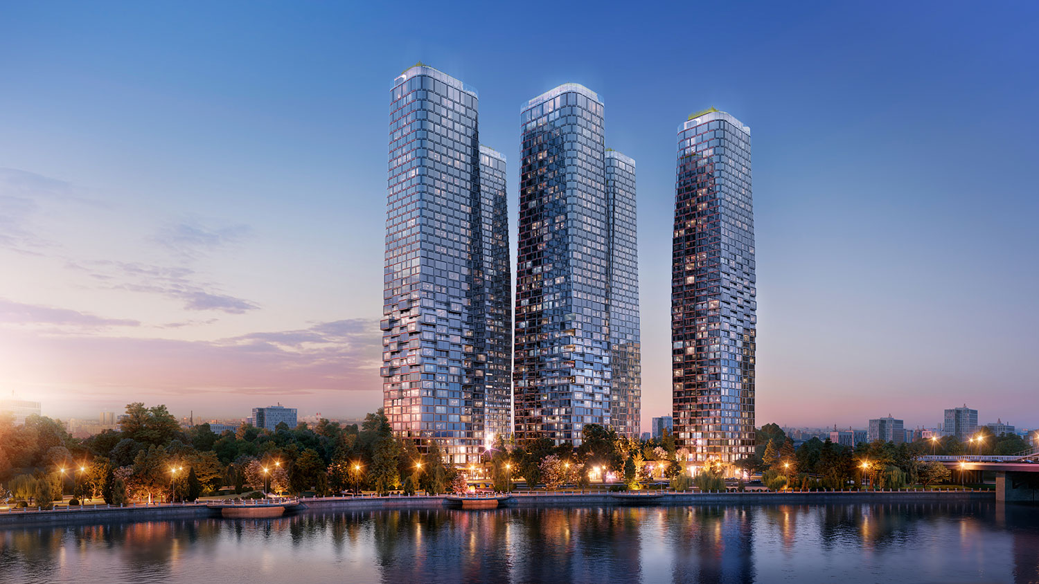 «River Park Towers Кутузовский», высотный жилой комплекс на Кутузовском проезде в Москве