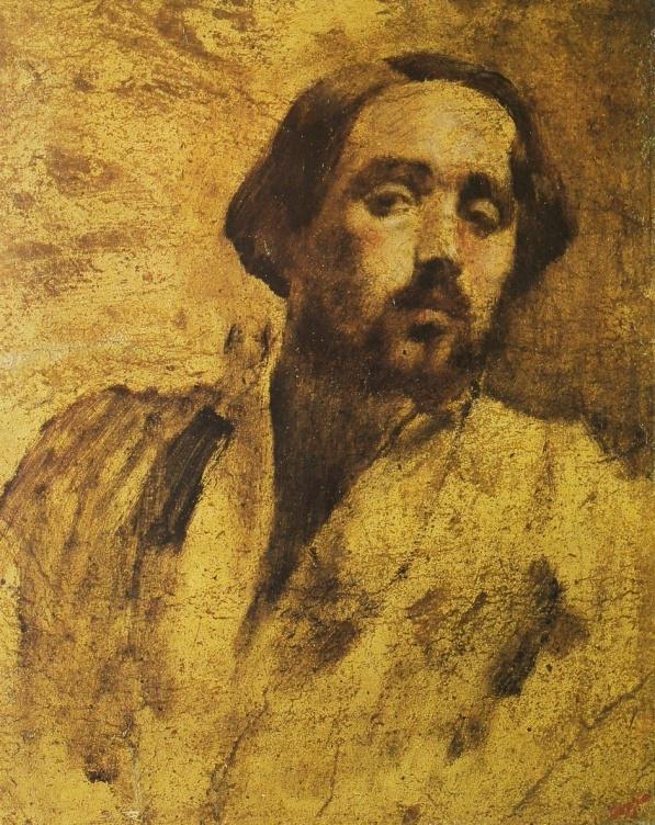 Degas - Degas en blouse d’atelier, Circa 1862.jpg