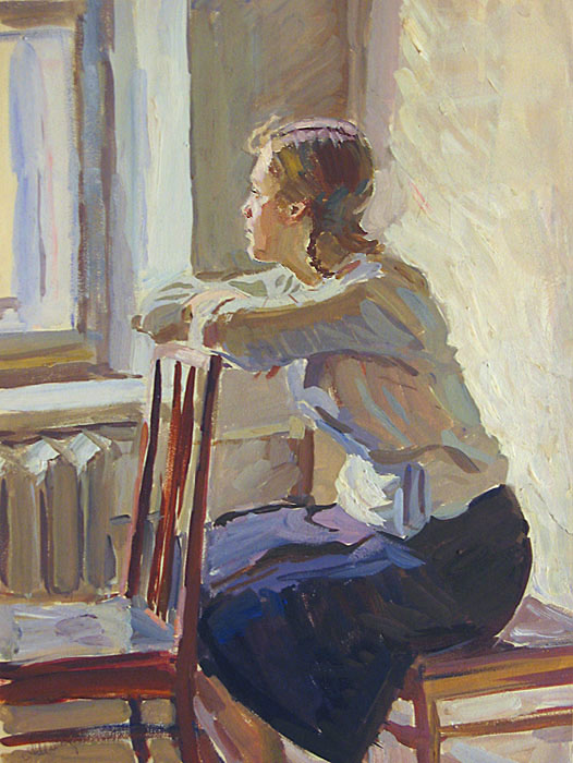 Шмидт А. В. У окна. 1954