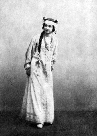 Снегурочка — В. Ф. Комиссаржевская. Александринский театр (Петербургская императорская труппа), 1900