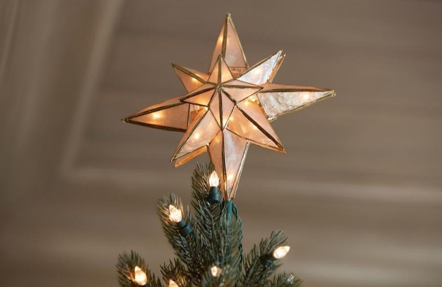 Макушка на ёлку в виде Вифлеемской звезды