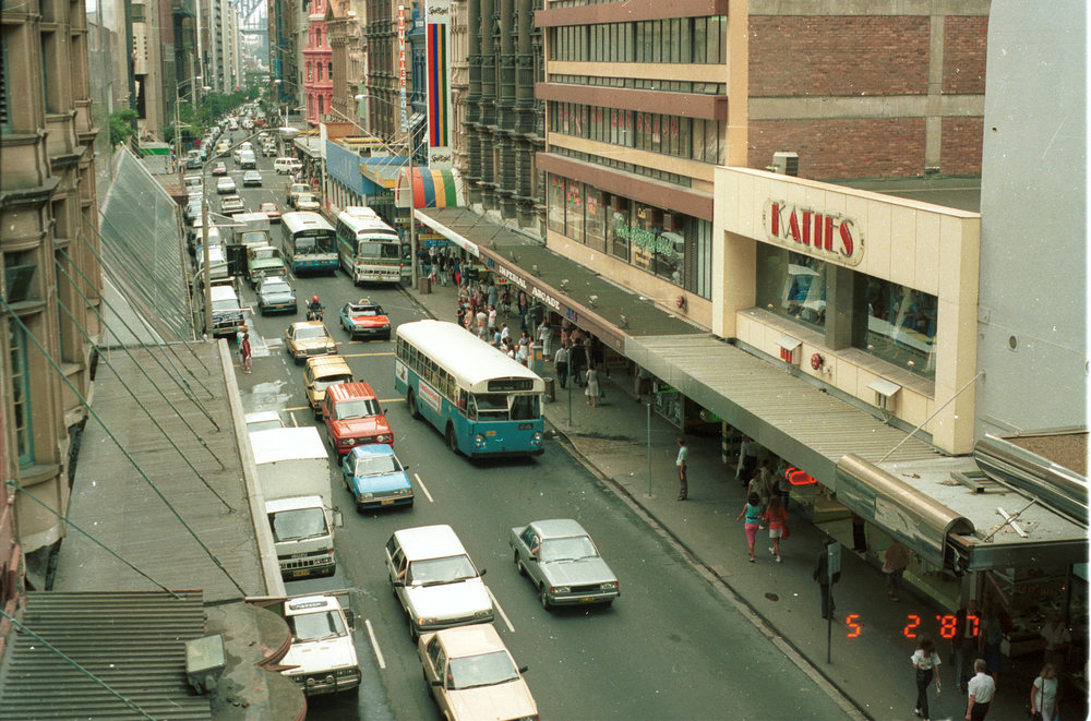 Вид на Питт-стрит в конце XX века. Фото от 05.02.1987