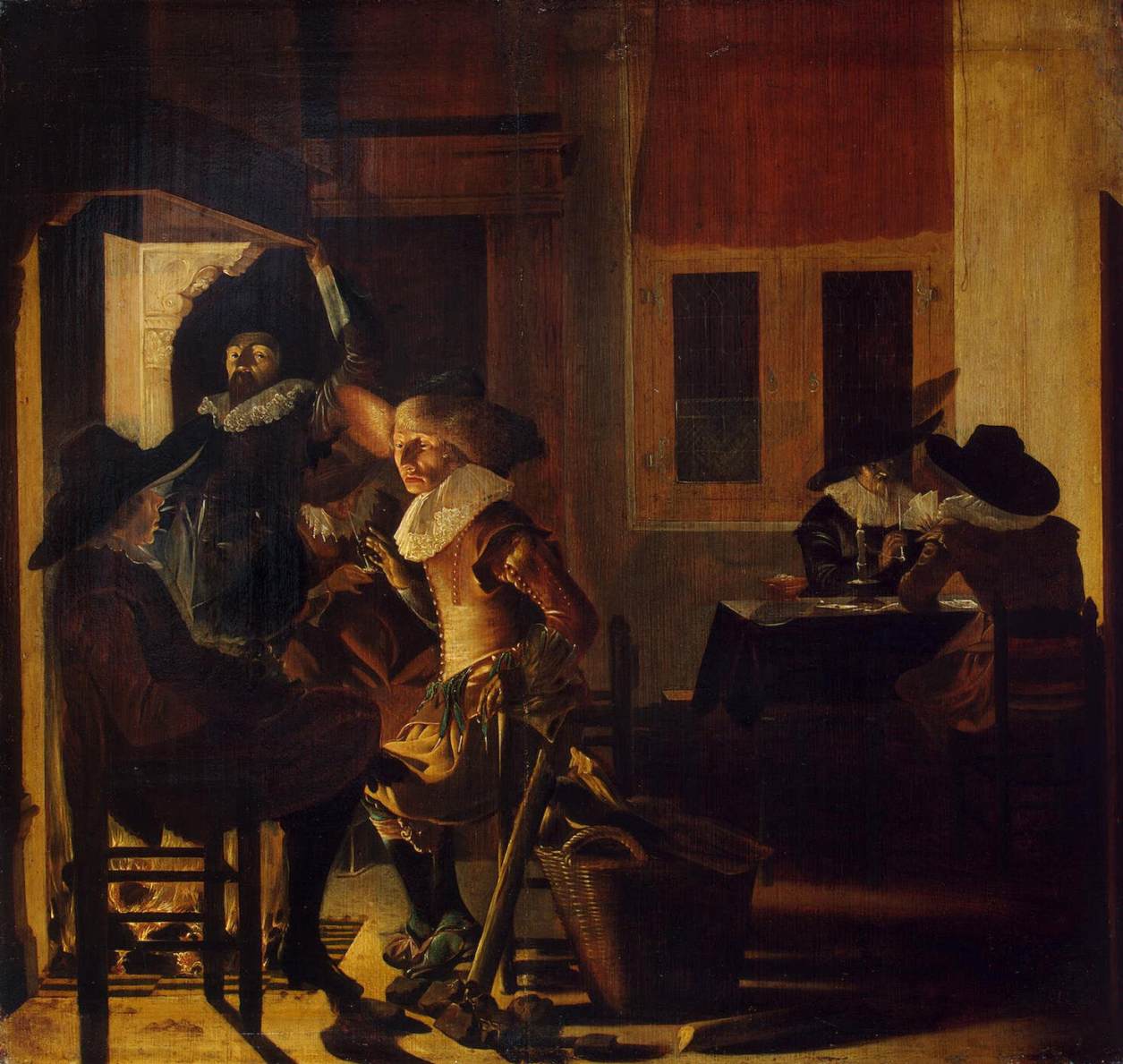 Файл:Willem Cornelisz. Duyster - Soldiers beside a Fireplace - WGA6906.jpg