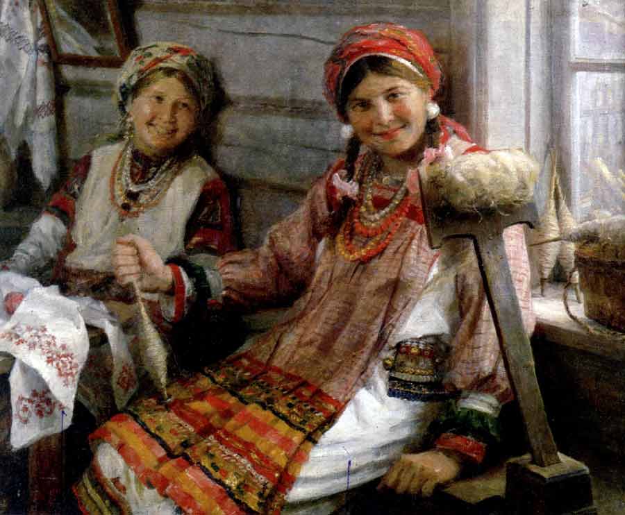 За работой. Подружки 1935 год