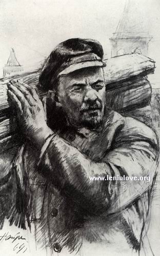 Д.А. Налбандян. На субботнике. 1969