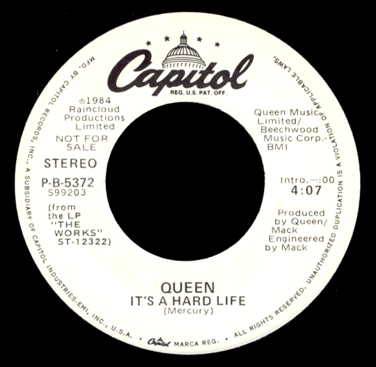 Американский 7" промо-сингл