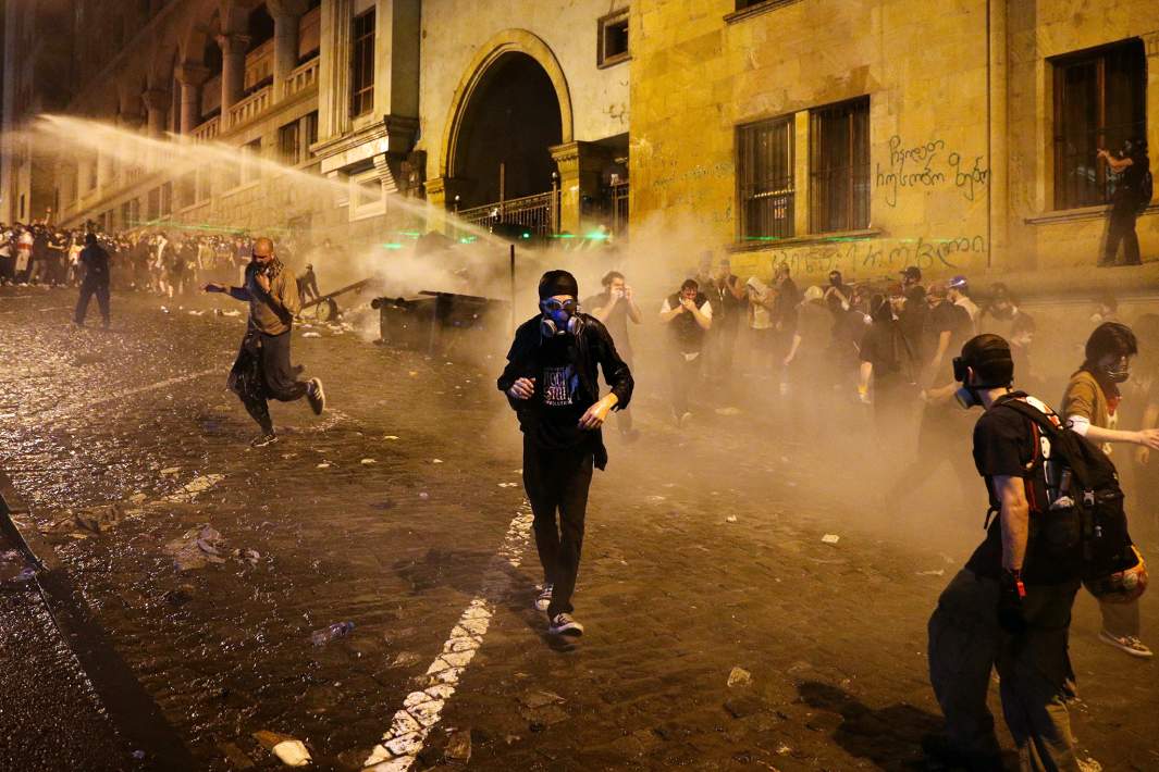 Протесты в Тбилиси, 2 мая 2024 года.