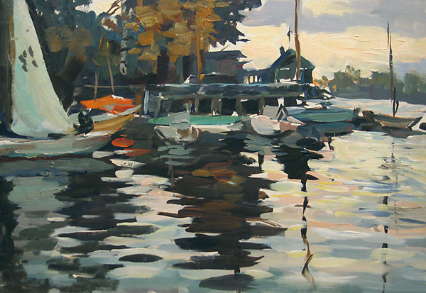 Коровяков А. Яхт-клуб. 1972