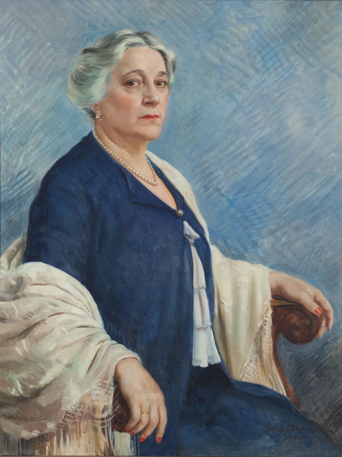 Портрет матери. Борис Шаляпин написал его в последний предвоенный приезд Иолы Игнатьевны в Европу, в 1934 году.