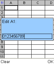 Режим быст­ро­го ре­дак­ти­ро­ва­ния ( #  +  0 ) — ввод толь­ко чи­сел.
