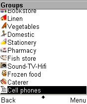 Новая группа продуктов в общем списке