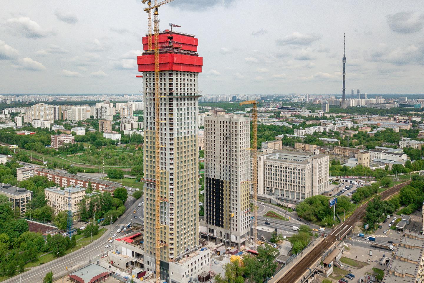 Ход строительства по состоянию на июнь 2020 года.