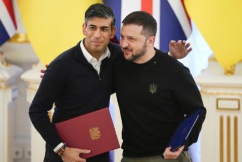 Файл:Риши Сунак и Владимир Зеленский после подписания документа.jpg