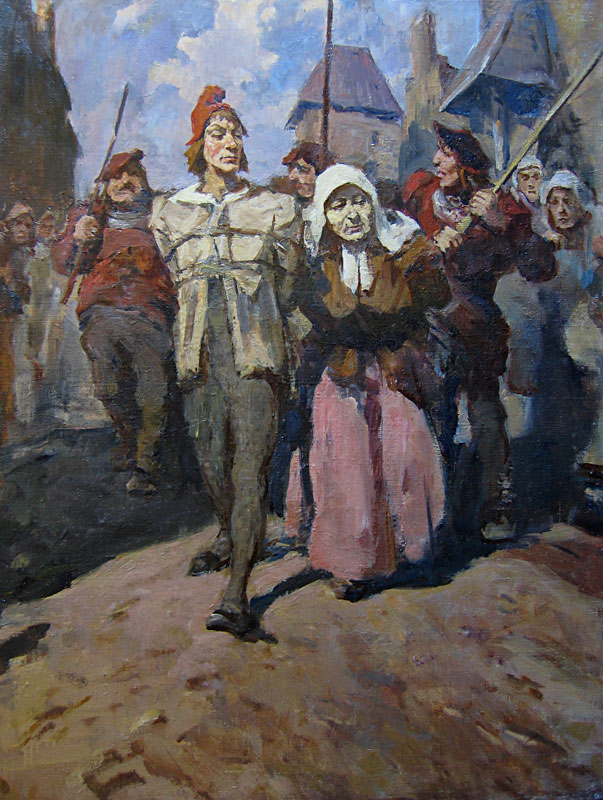 Л. Русов. На пытки. 1956