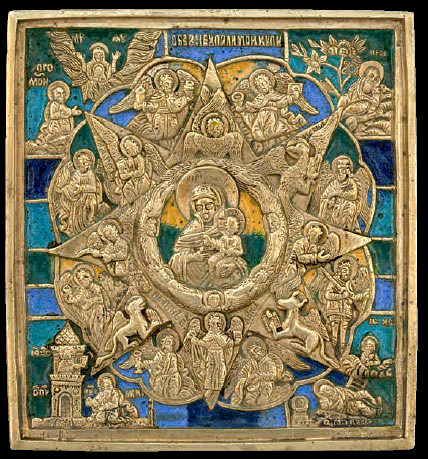 Богоматерь Неопалимая Купина. Вторая пол. XIX в. Клеймо «Ч.Р.С.Х.» С.63.