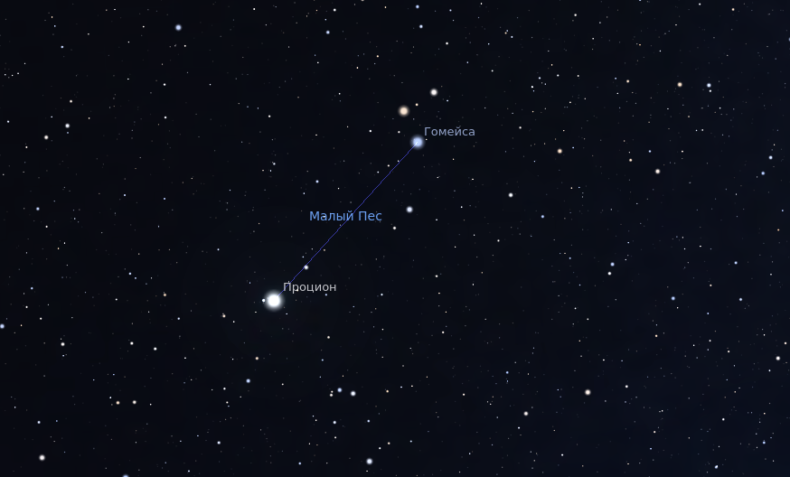 Созвездие Малый Пёс