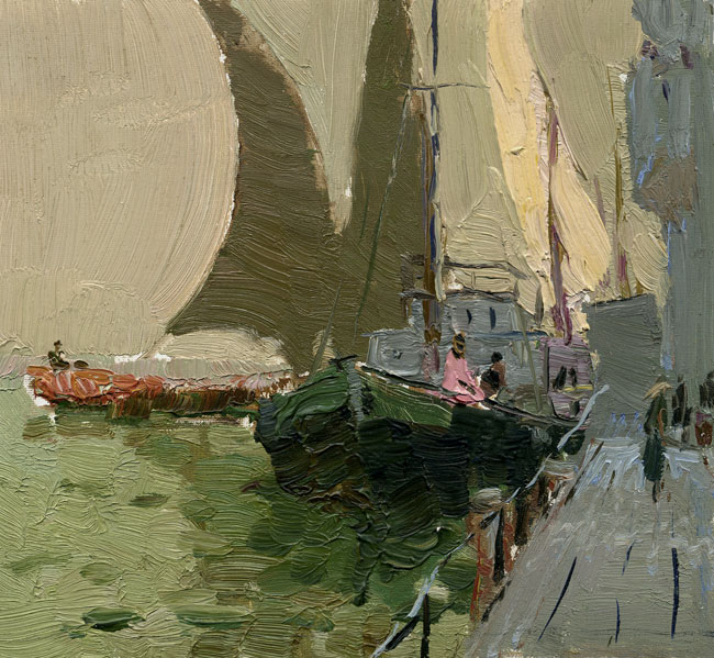 Овчинников В. И. Каспий. Рыбацкие лодки. 1959