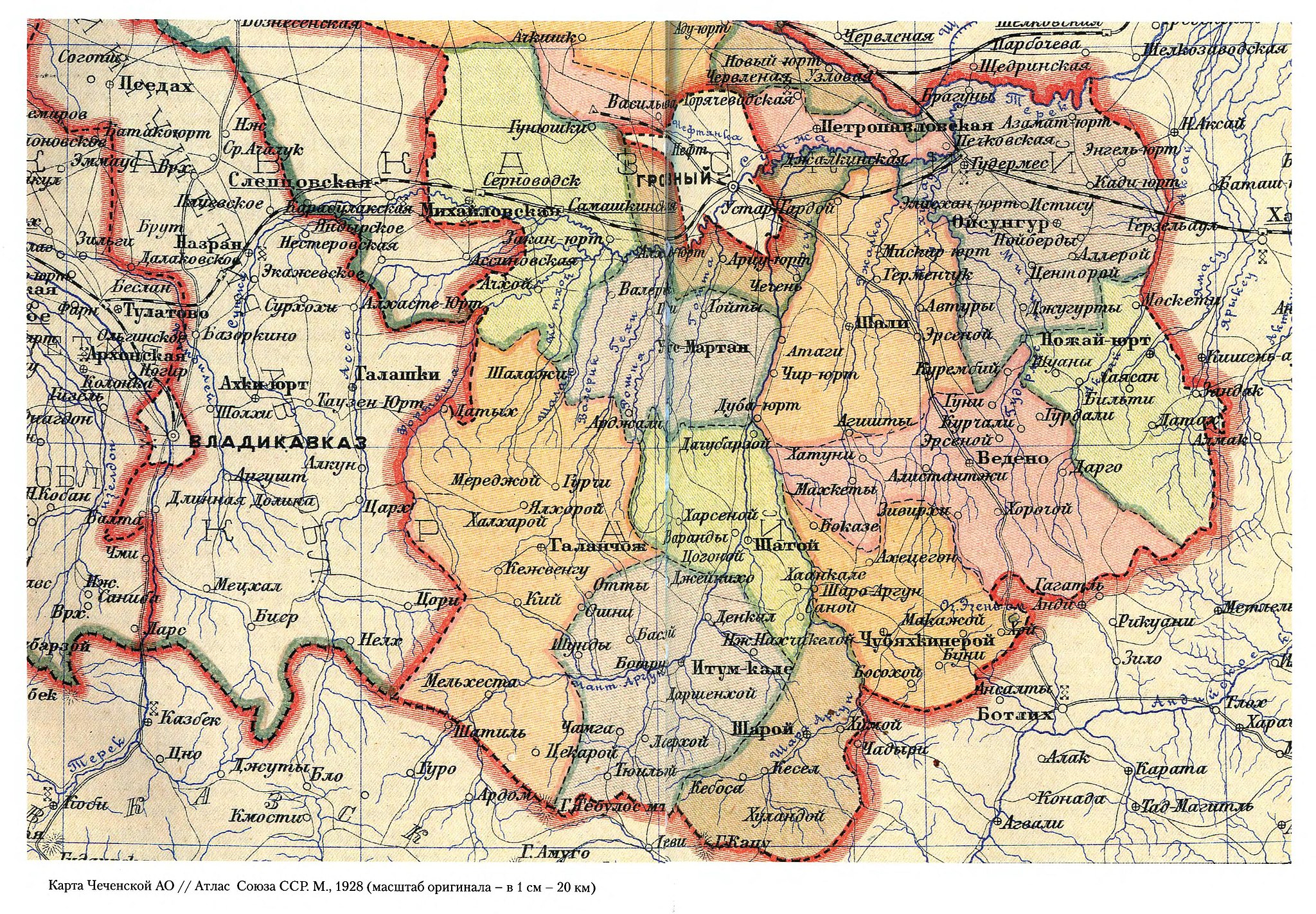 Чеберлоевский район, карта