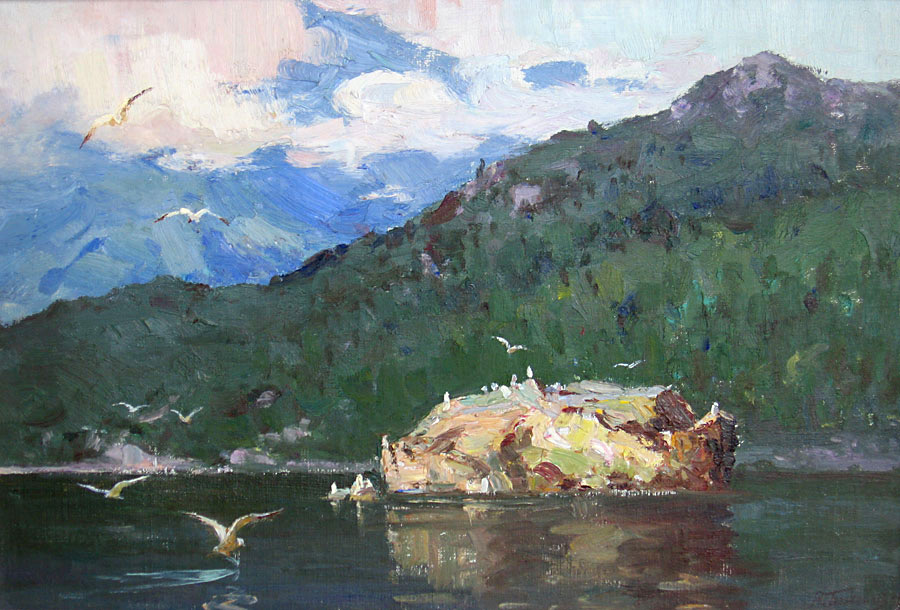 Баженов В. Байкал. Остров чаек. 1959