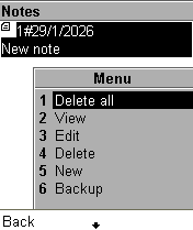 Новая заметка в списке сохранённых