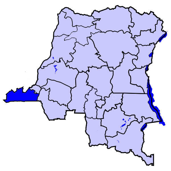 Центральное Конго на карте