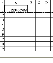 Изменение разме­ра ячей­ки осу­щест­вля­ет­ся на­ви­га­ци­он­ны­ми кноп­ка­ми или  2 ,  4 ,  6 ,  8 , со­хра­не­ние — кноп­кой  5 .