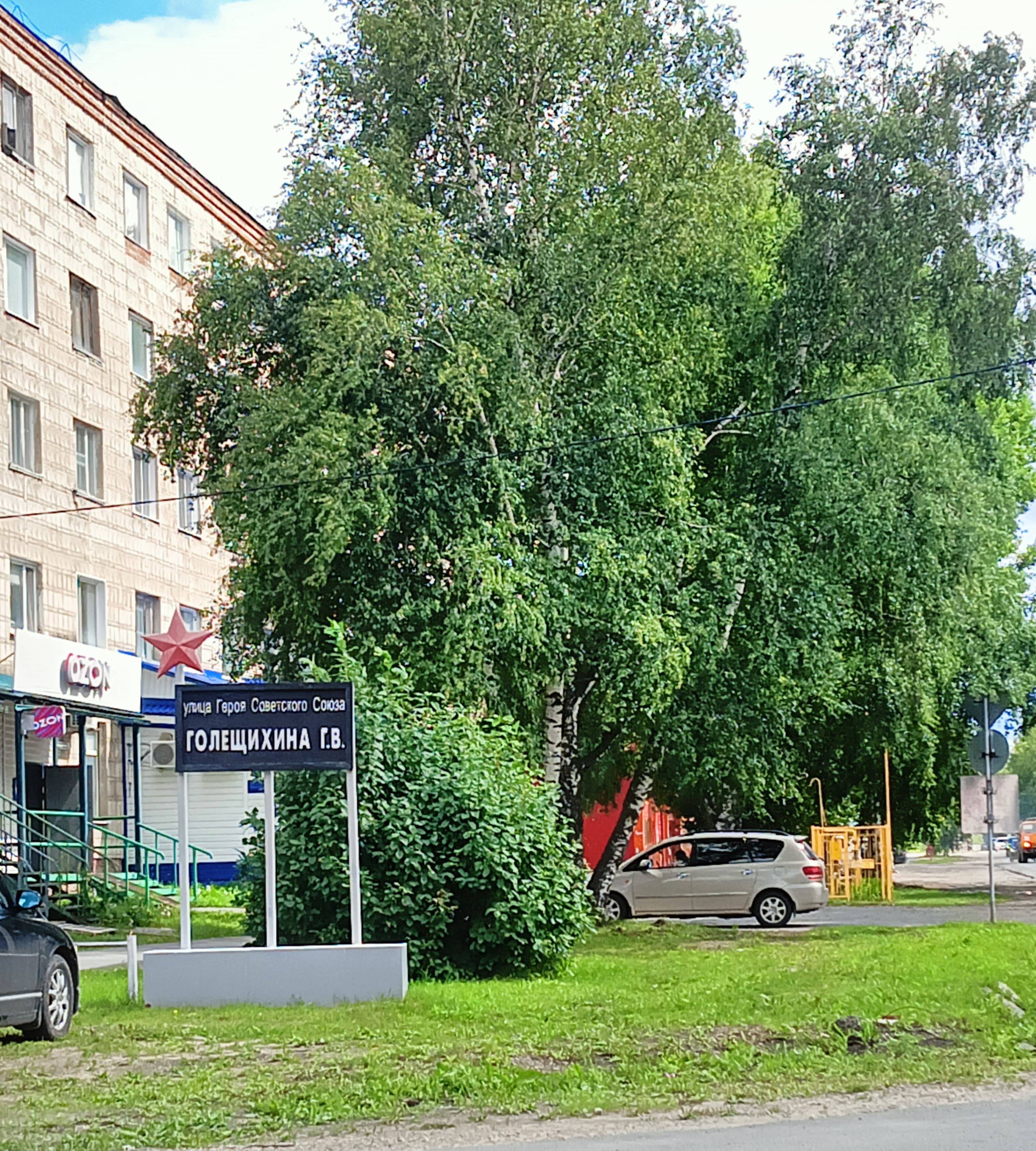 Улица Героя Советского Союза Голищихина Г. В., город Колпашево