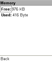 Доступная и занятая память