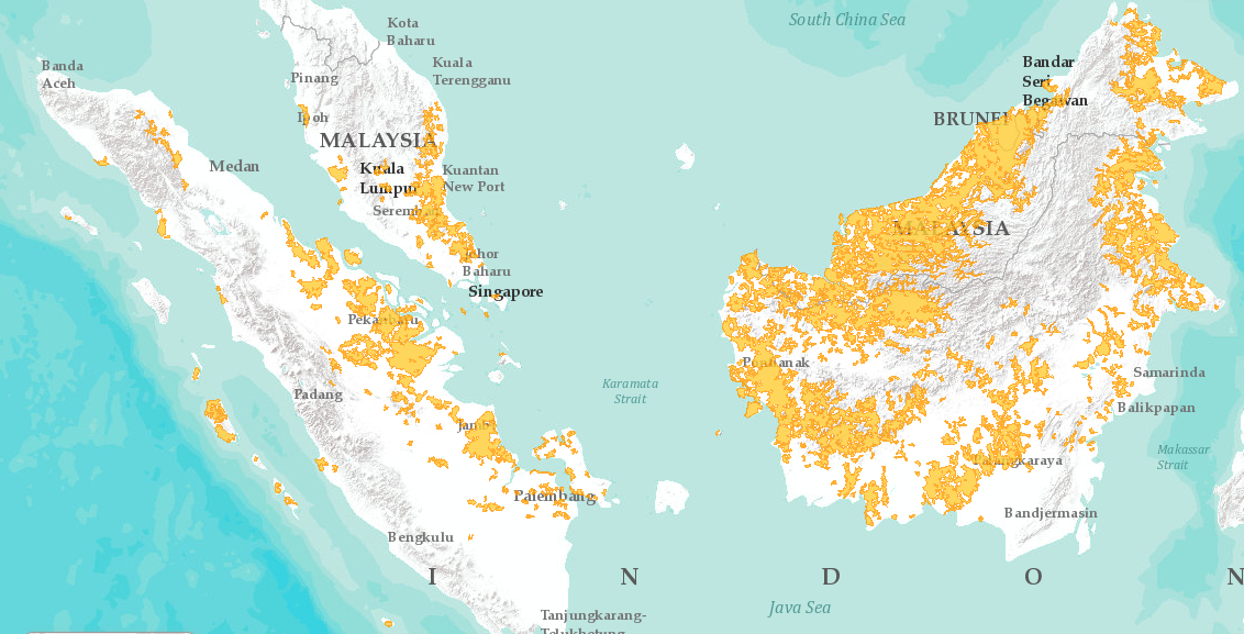 Ареал распространения