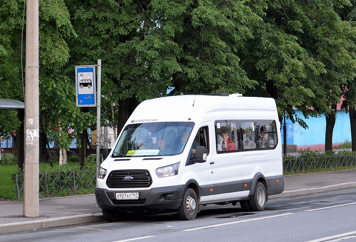 Ford Transit ИП Будзинский Ю.В. на маршруте К-655