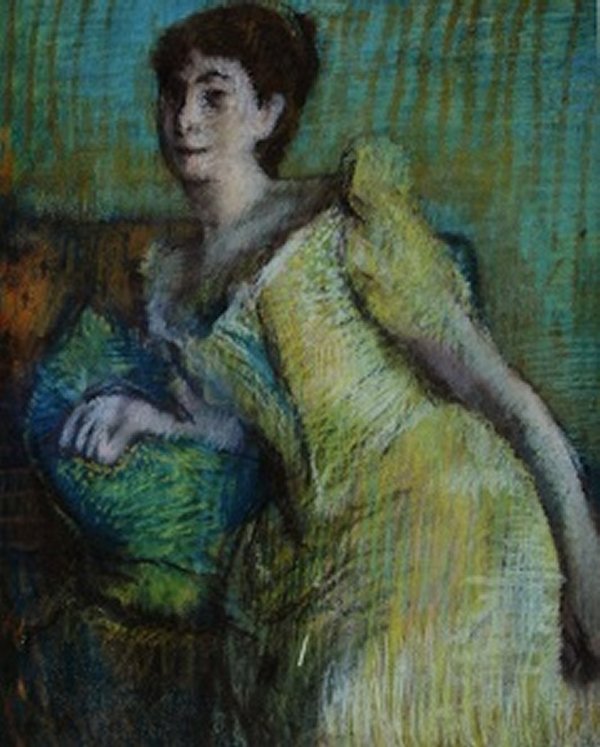 Femme accoudée à la robe rose 901.jpg