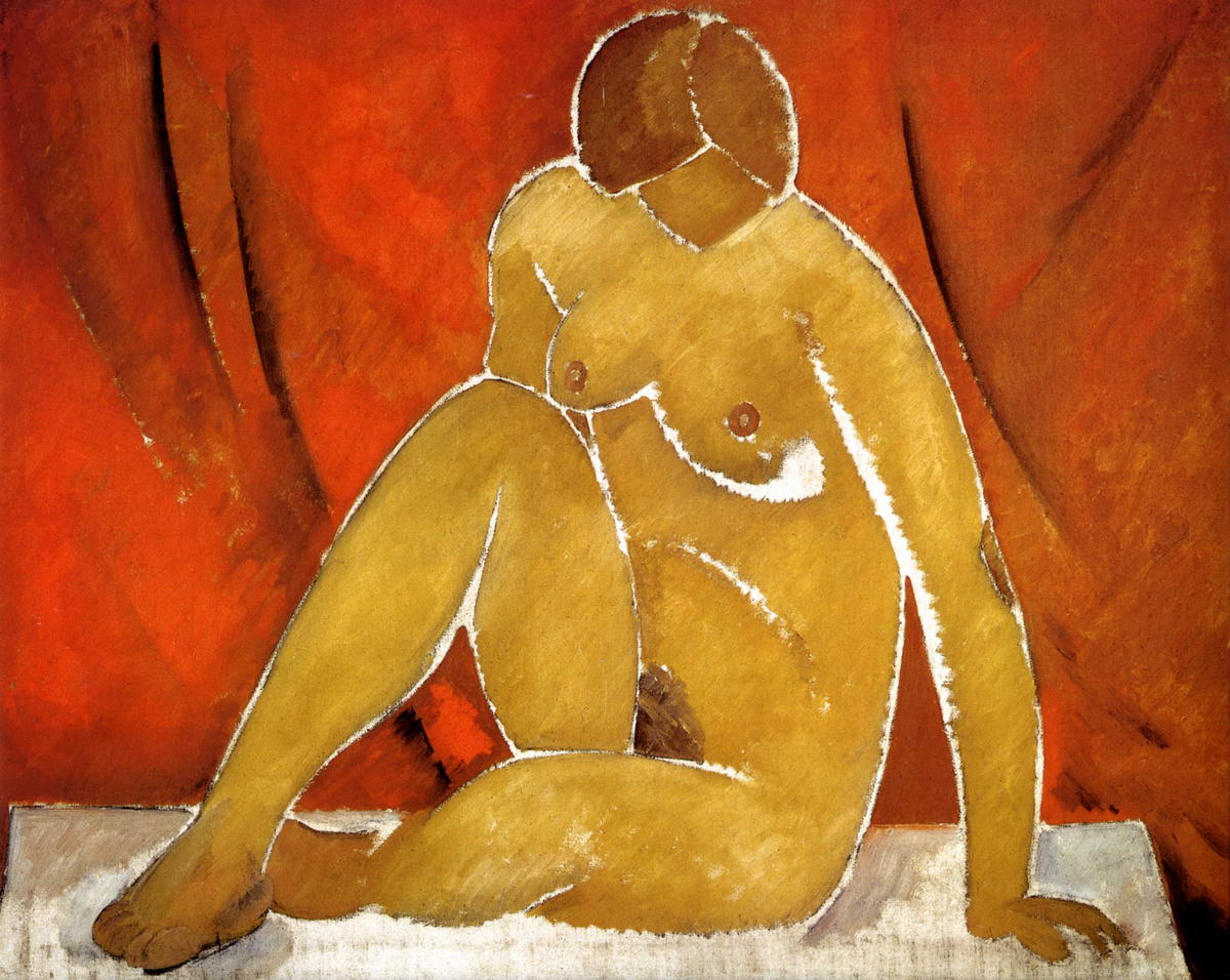 Натурщица сидящая. 1912