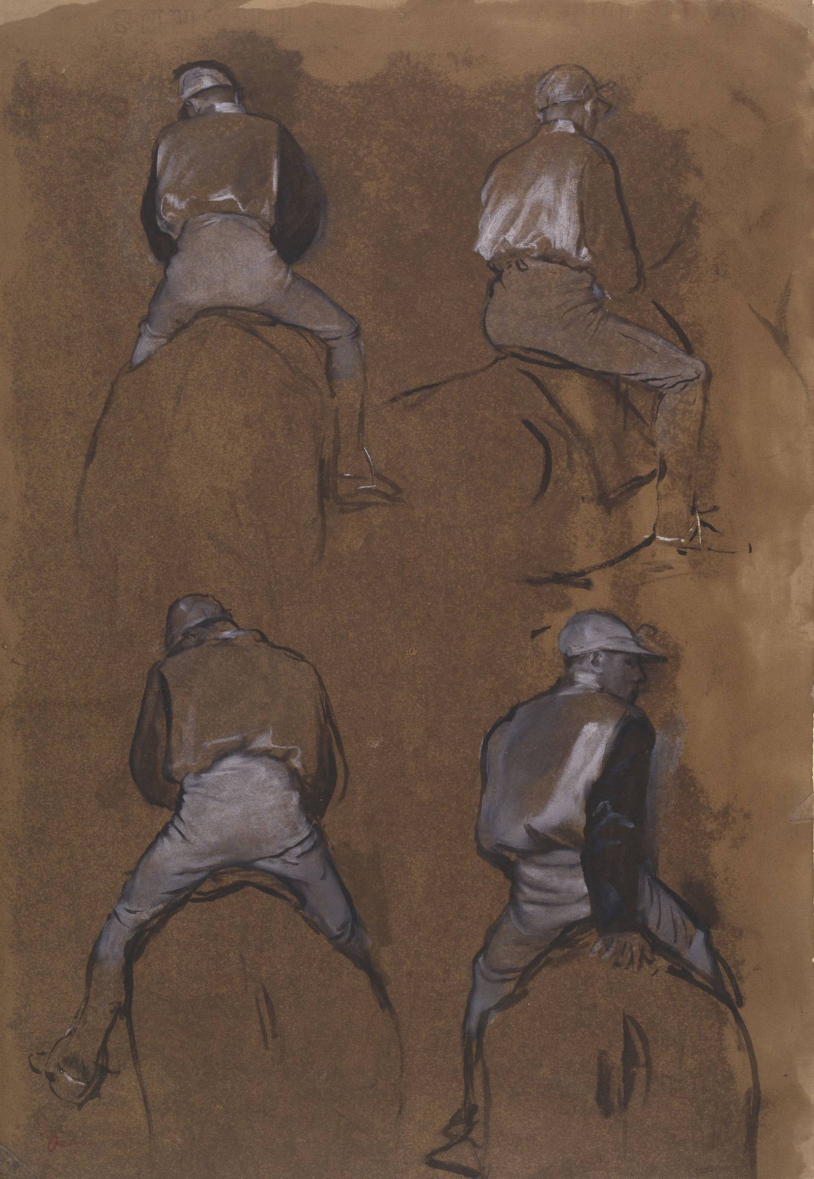 Degas - Four Studies of a Jockey, 1866.jpg